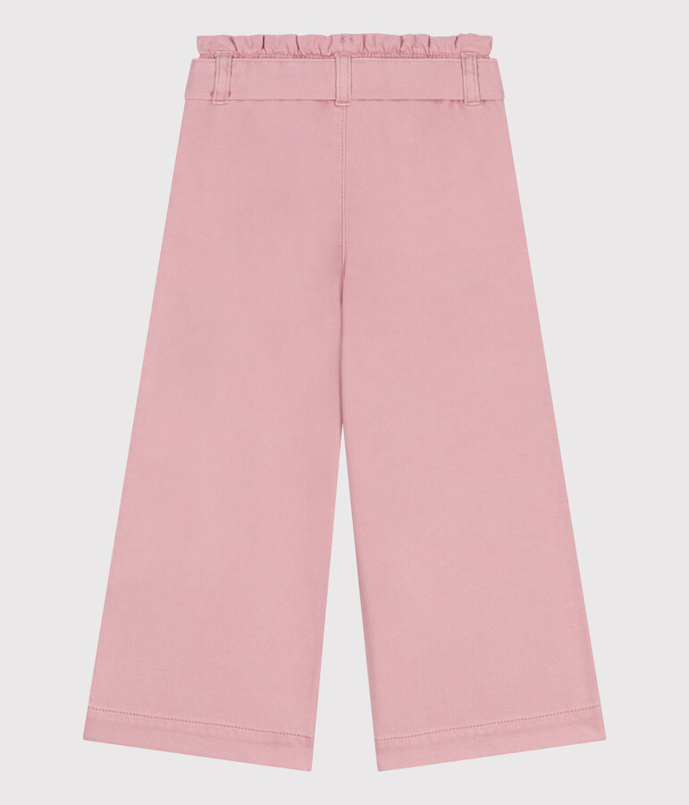 Children's cotton and Lyocell blend trousers. CHARME pink