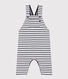Babies' Thick Stripy Jersey Dungarees