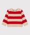 Babies' Stripy Wool/Cotton Knitted Pullover TRENCH /STOP