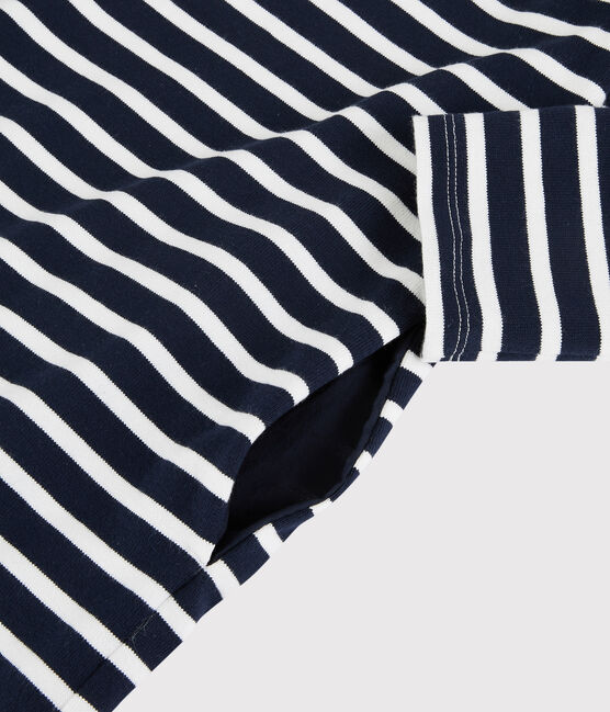 Women's Breton Striped Dress SMOKING blue/MARSHMALLOW white