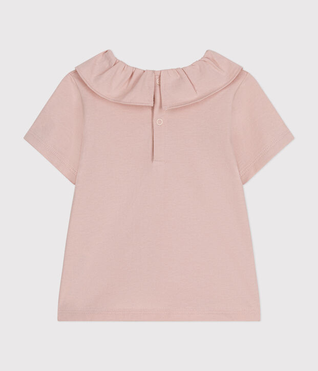 Babies' Short-Sleeved Jersey Blouse pink