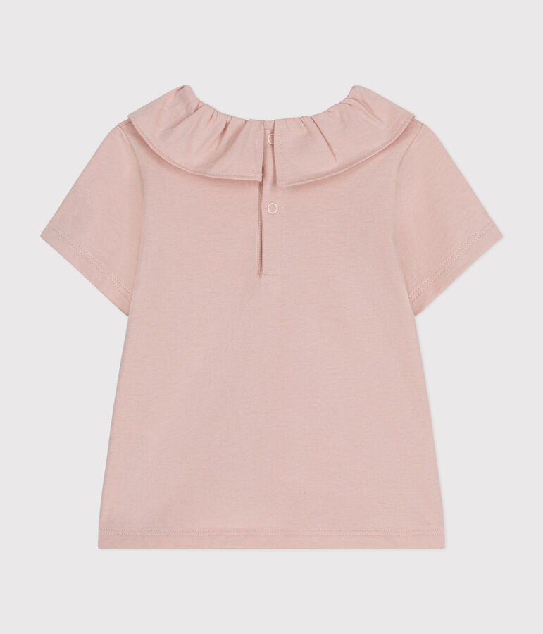 Babies' Short-Sleeved Jersey Blouse SALINE pink