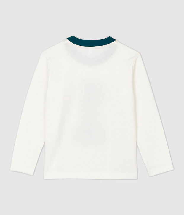 Boys' Long-Sleeved Cotton T-Shirt white