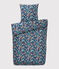Jungle Print Poplin Bedlinen MEDIEVAL blue/MULTICO white