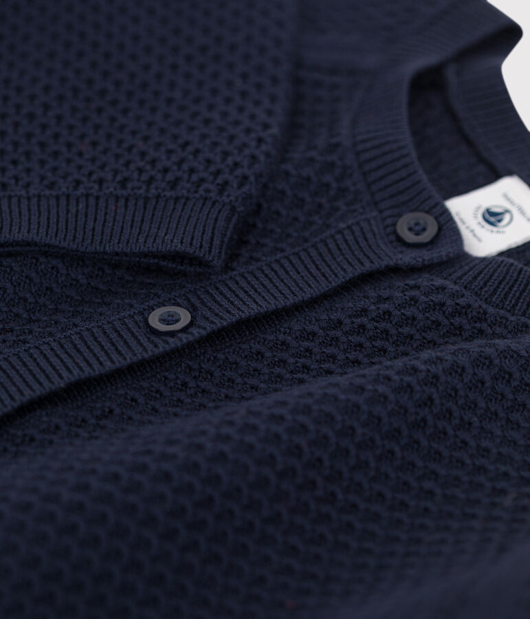 Girls' Cotton Cardigan SMOKING blue