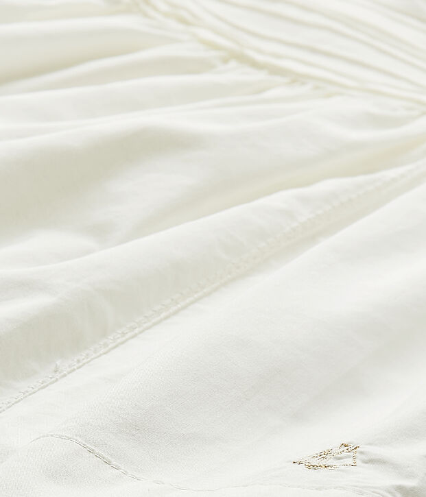 Baby girl's poplin dress white