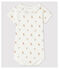 Babies' Short-Sleeved Bodysuit With Ruff MARSHMALLOW white/MULTICO white