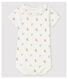 Babies' Short-Sleeved Bodysuit With Ruff
