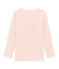 Children's Long-Sleeved Wool and Cotton T-Shirt CHARME pink/MARSHMALLOW white