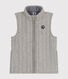 Children's sleeveless jacket for girls or boys in tube knit