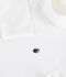 Children's plain cotton rollneck top white