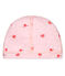 Unisex newborn baby printed bonnet VIENNE pink/MULTICO white
