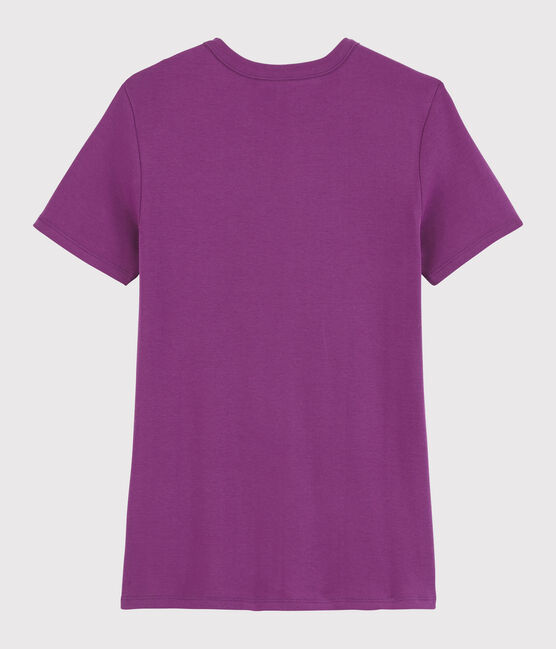 Women's Iconic Round Neck T-Shirt HIBISCUS purple