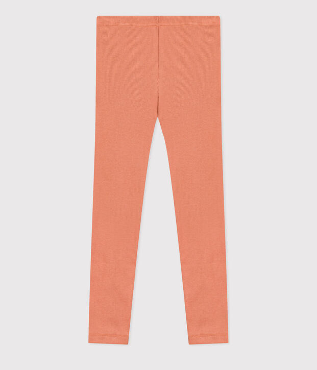 Girls' cotton leggings pink
