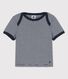 Babies' Organic Cotton Pinstriped Short-Sleeved T-Shirt