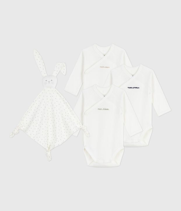 Newborn babies' embroidered cotton gift set multicolor