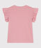 Children's plain short-sleeved cotton T-shirt CHARME pink