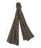 women's striped satiny scarf SMOKING blue/BRINDILLE SATIN yellow