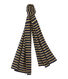 women's striped satiny scarf