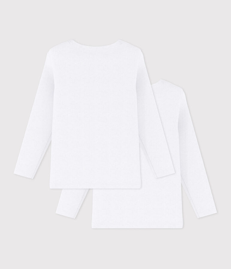 Boys' White Long-Sleeved T-Shirt - 2-Pack multicolor