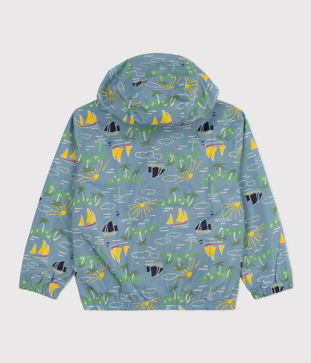 Children's Unisex Recycled Fabric Windbreaker blue/multicolor