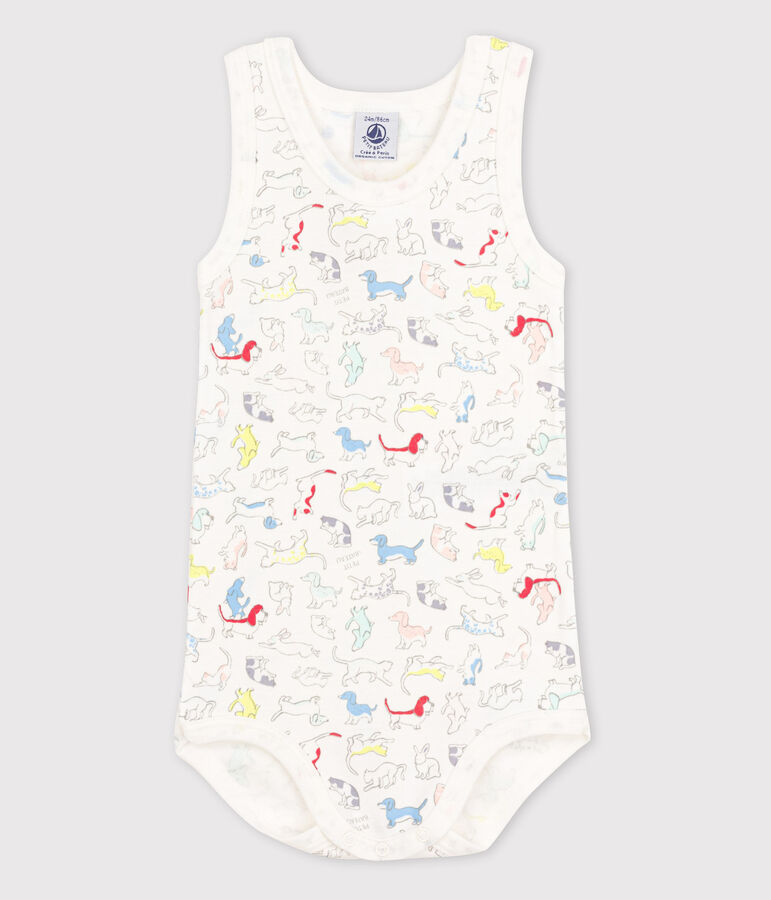 Baby Boys' Sleeveless Bodysuit white/multicolor