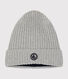 Children's polar fleece-lined knitted beanie hat