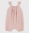 Babies' Organic Seersucker Short Playsuit PAPAYE pink/MARSHMALLOW
