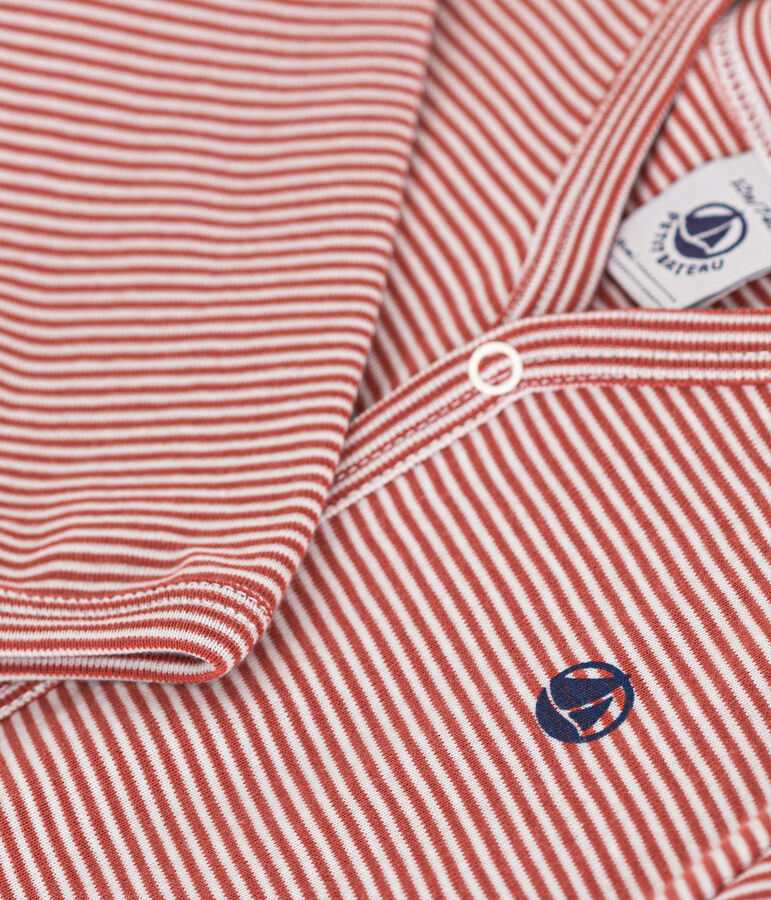 Babies' Stripy Cotton Pyjamas FAMEUX /MARSHMALLOW