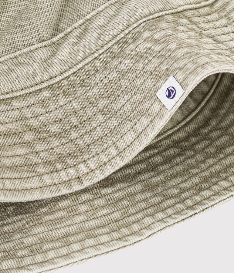 Babies' Plain Denim Bucket Hat green