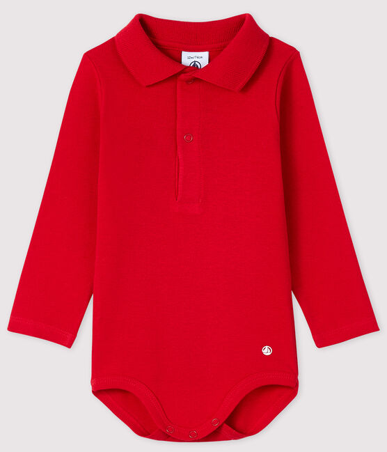 Baby's long-sleeved bodysuit with polo neck | Petit Bateau