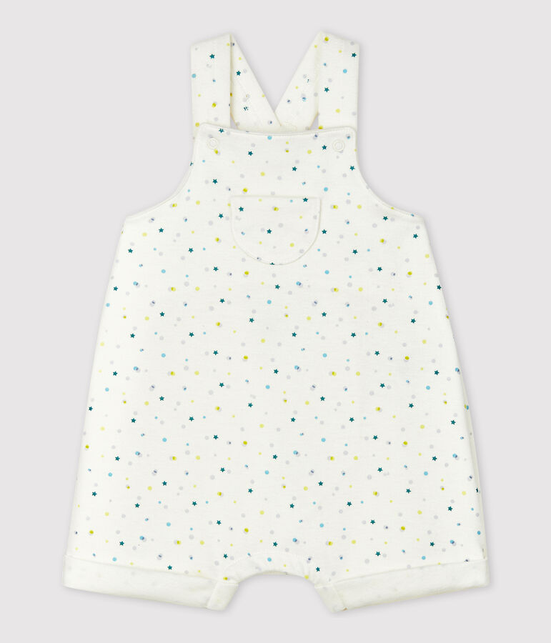 Babies' Double-Sided Organic Cotton Jersey Playsuit white/multicolor