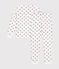 Women's cotton heart print pyjamas MARSHMALLOW white/MULTICO white