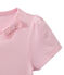 Girl's T-shirt with a little bow BABYLONE pink