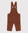 Babies' Large Corduroy Dungarees CINA brown