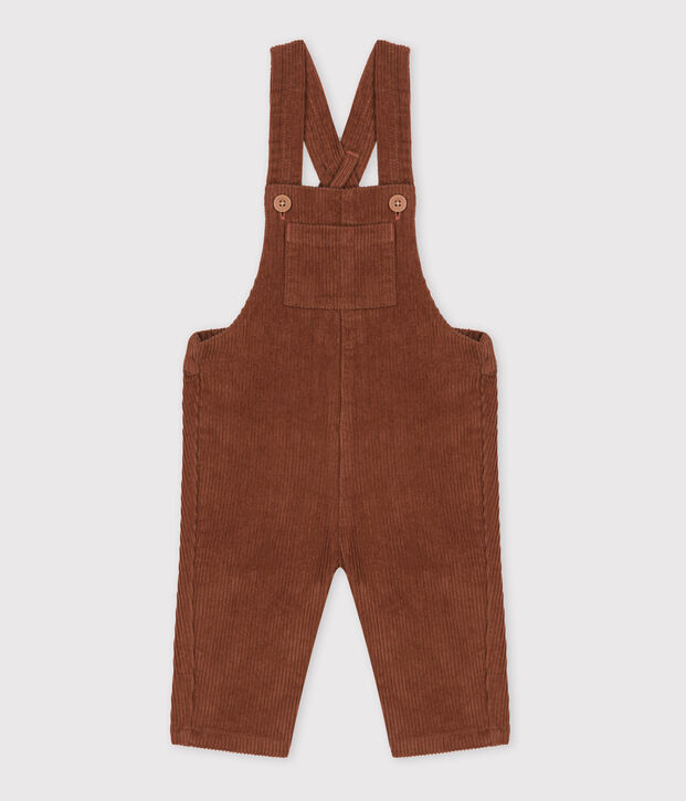 Babies' Large Corduroy Dungarees brown
