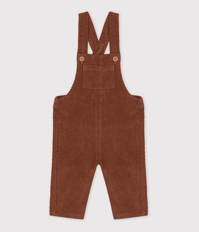 Babies' Large Corduroy Dungarees brown