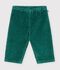 Babies' plain corduroy trousers green