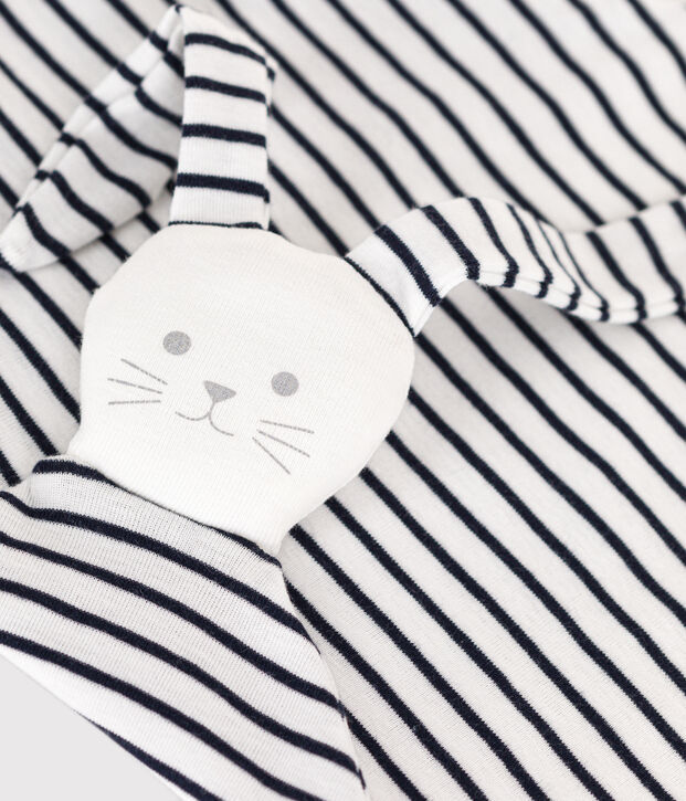 Cotton Breton Comforter white/blue