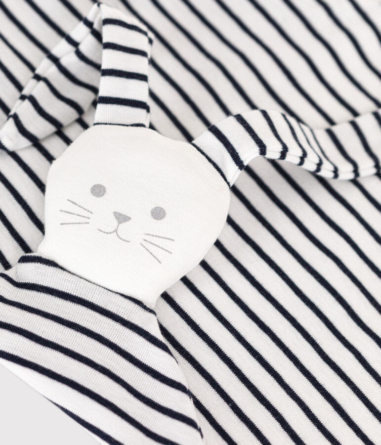 Cotton Breton Comforter white/blue