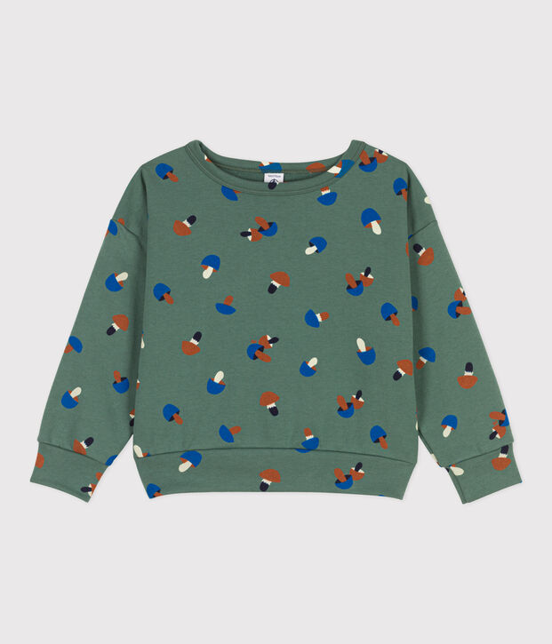 Boys' Printed Fleece Sweatshirt green/multicolor