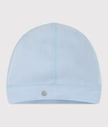Babies' plain cotton hat TOUDOU blue