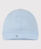 Babies' plain cotton hat TOUDOU blue