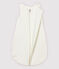Babies' Starry White Organic Cotton Easy-Care Sleeping Bag MARSHMALLOW white/GRIS grey