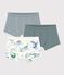 Pack of children's dragon print cotton boxers with covered waistbands multicolor