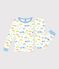 Children's very snug-fitting car print cotton pyjamas MARSHMALLOW white/MULTICO white