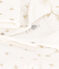 Babies' Quilted Cotton Hooded Jumpsuit MARSHMALLOW white/MULTICO white
