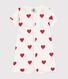 Babies' Heart Patterned Cotton Playsuit