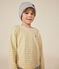 Boys' long-sleeved tube knit T-shirt beige/yellow