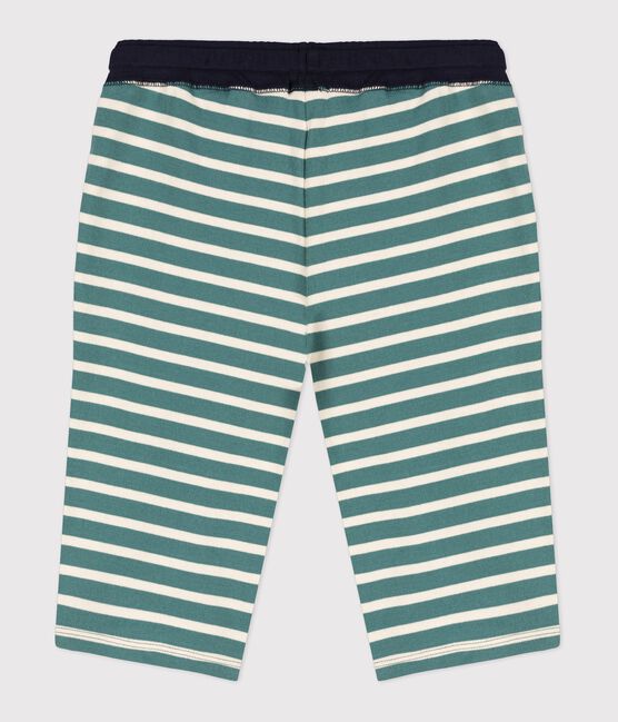 Boys' Cotton Bermuda Shorts BRUT green/AVALANCHE white